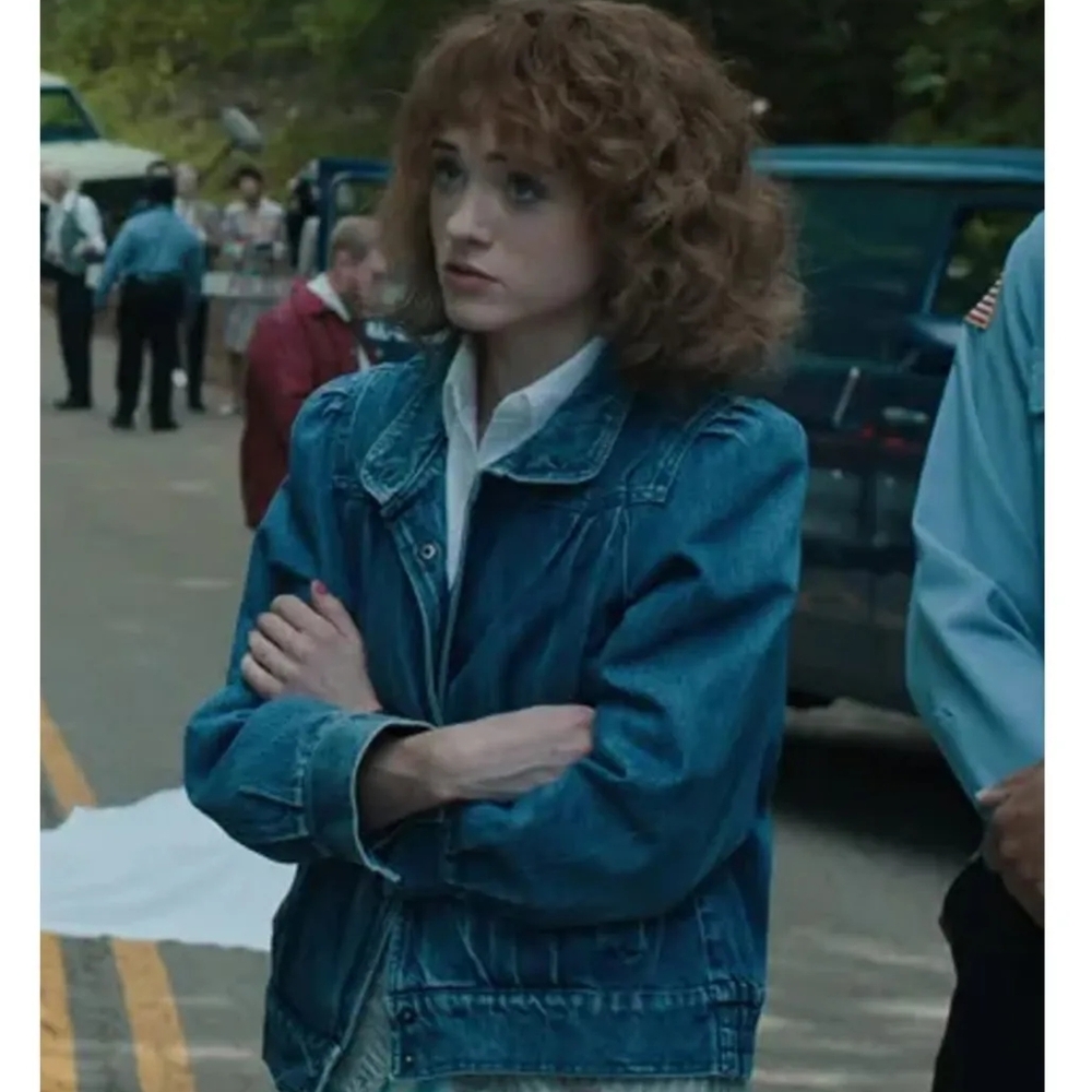 Vintage Retro  80's Dark Blue Jean Jacket Stranger Things Small - Picture 7 of 9